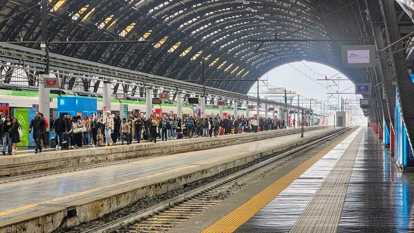 Arriving at Milano Centrale