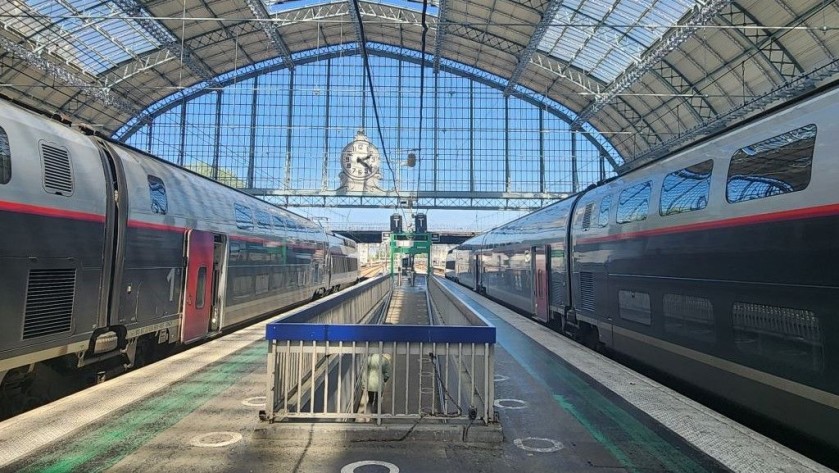 TGV Oceane trains in the stunning Bordeaux-St Jean station