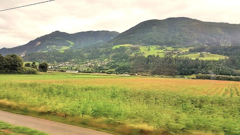 On the train to the east of Innsbruck