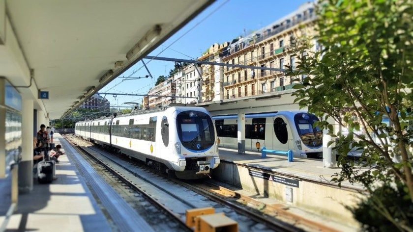 The Euskotren station in Donastia San Sebastian