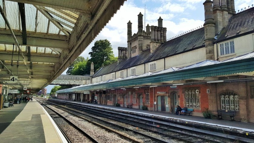 On the platform at Shrewsbury station