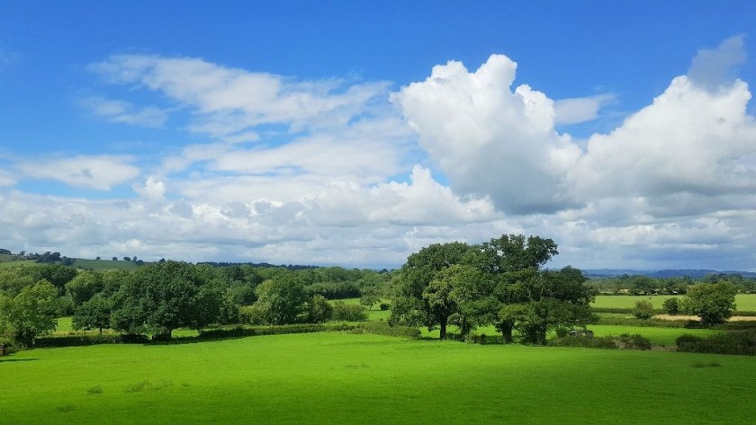 From a train on the Cambrian line