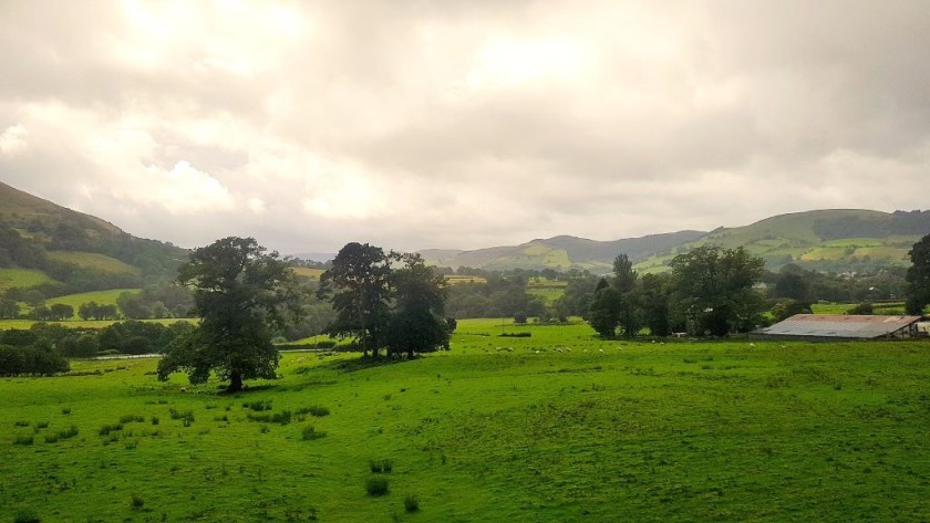 From a train on the Cambrian line