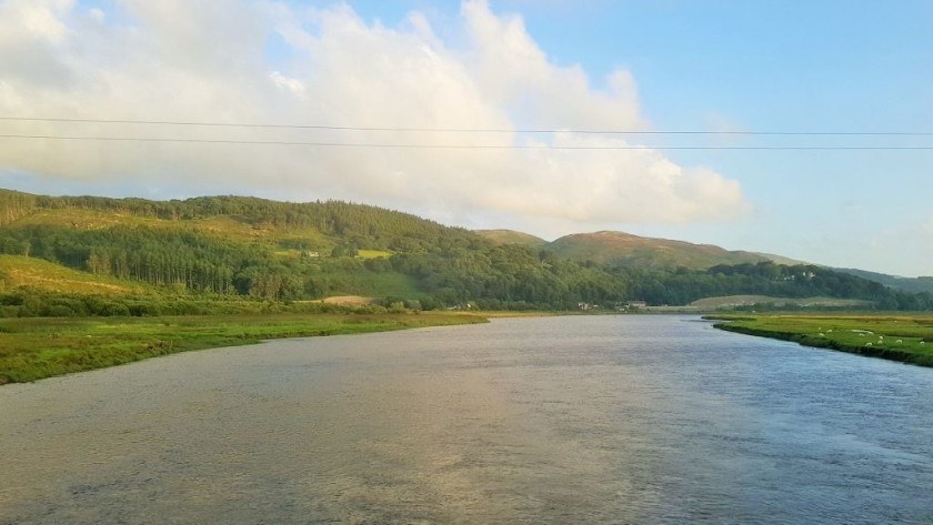 From a train on the Cambrian railway