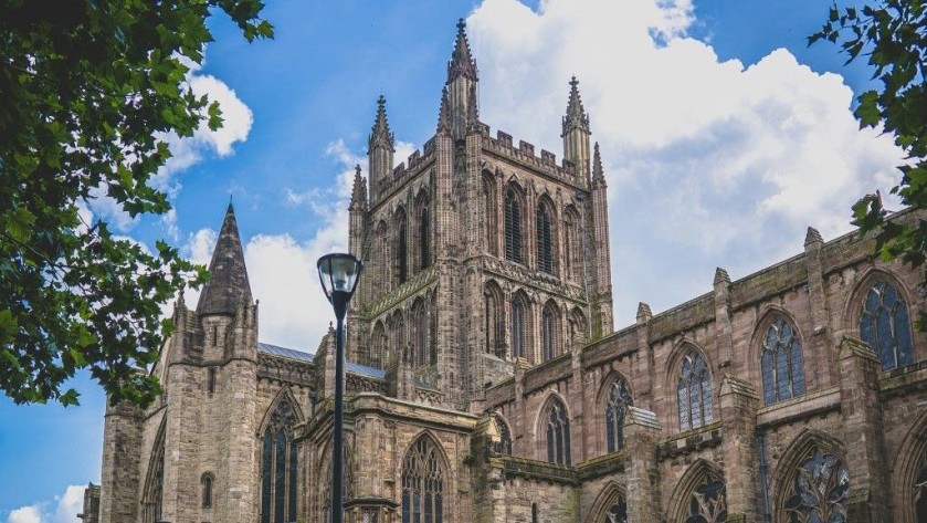 to Hereford by train