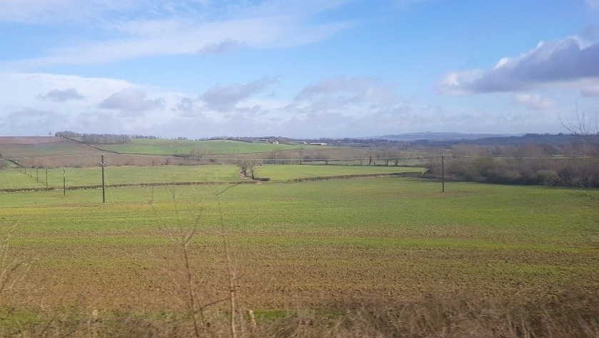 Passing through The Cotswolds by train