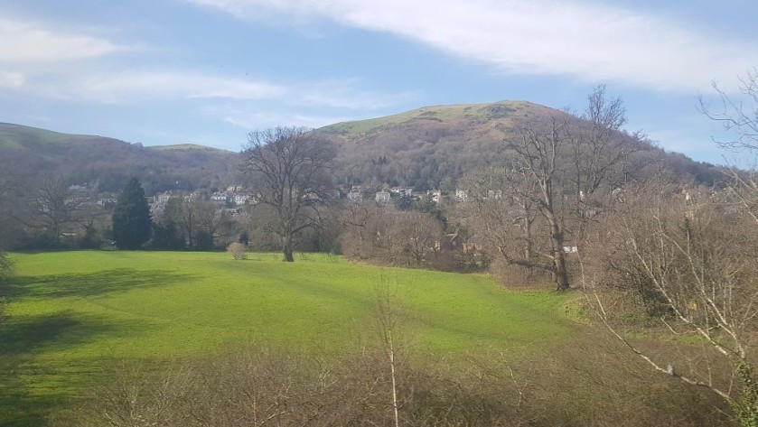 Heading into The Malvern Hills by train