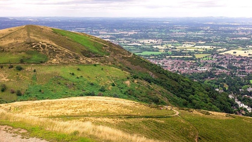 to the Malvern Hills by train