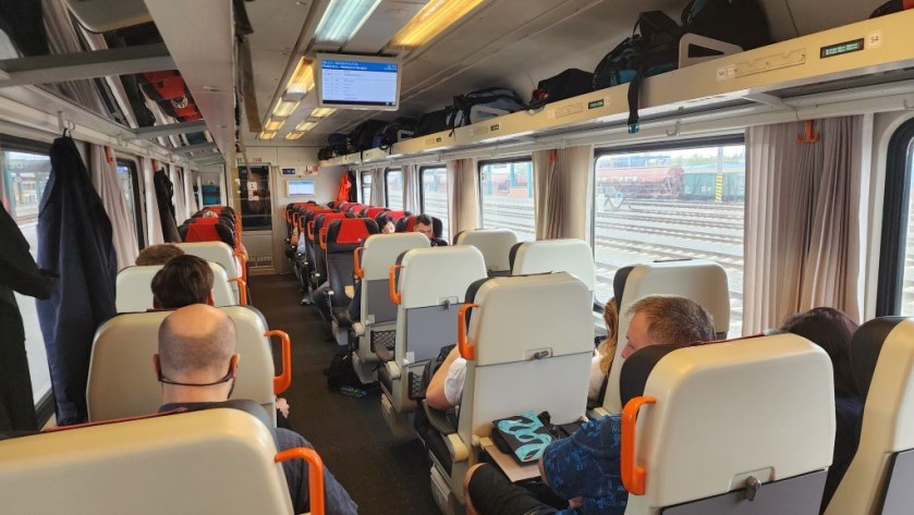 A 1st class seating saloon