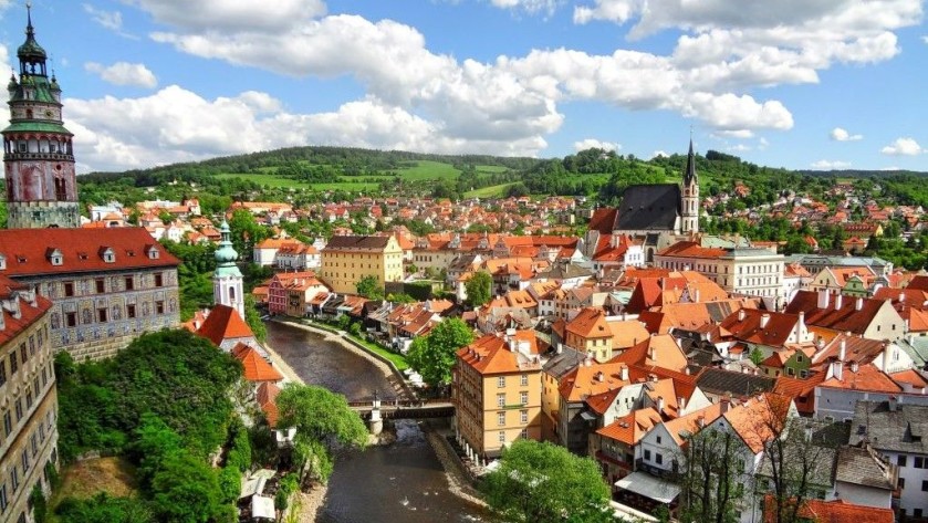 to Cesky Krumlov by train