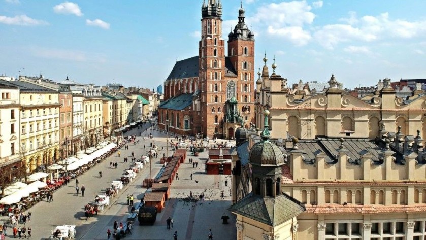 to Krakow by train