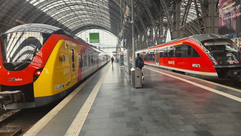 Regio trains in Frankfurt (Main) hbf