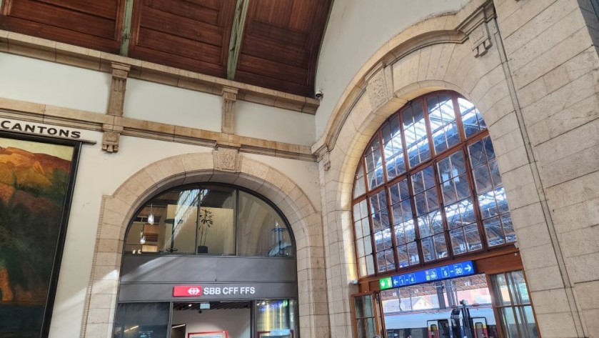 The advance ticket and rail pass reservation office in Basel SBB station