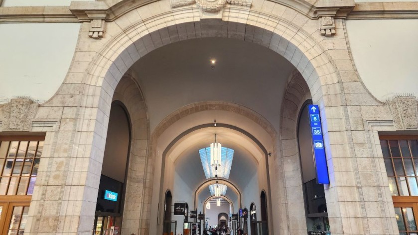 Inside Basel SBB station