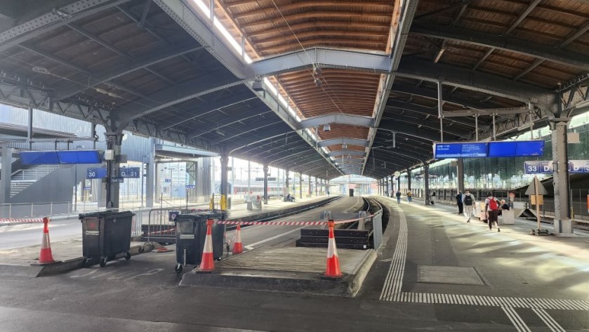 The SNCF area of Basel SBB station