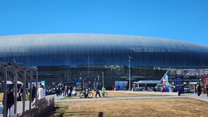 The frontage of Strasbourg gare