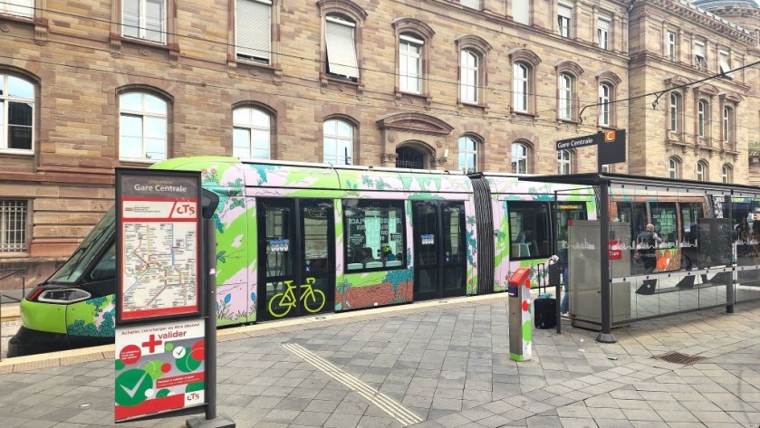 Tran line C at the Gare Strasbourg Ville