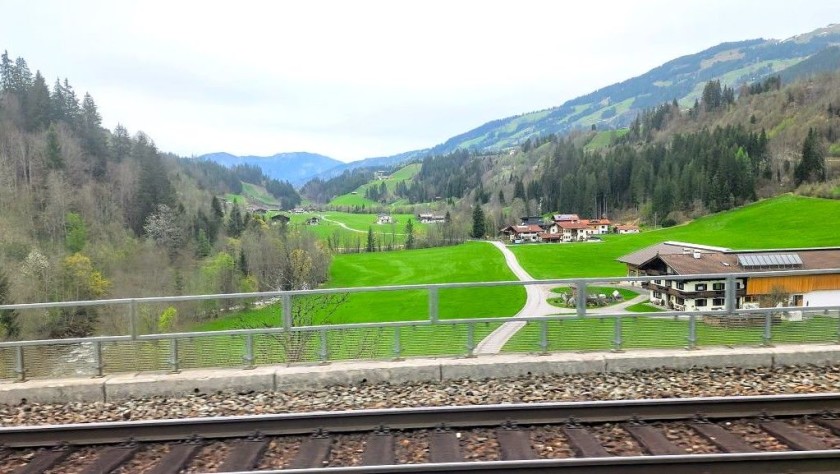 On the train between Worgl and Kitzbuhel