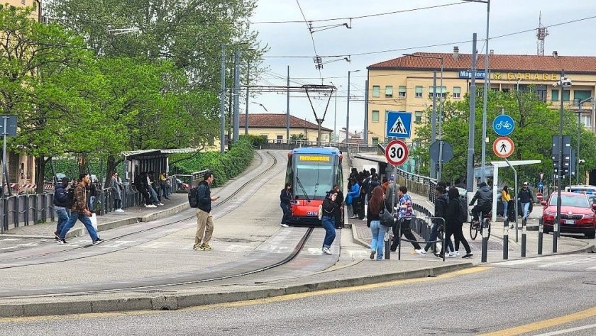 Taking a tram from Padua station