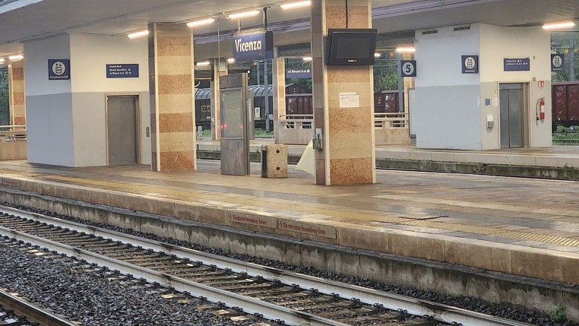 The elevators at Vicenza station