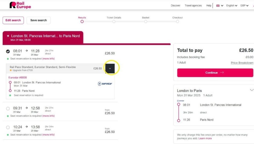 Booking first class rail pass reservations with Rail Europe
