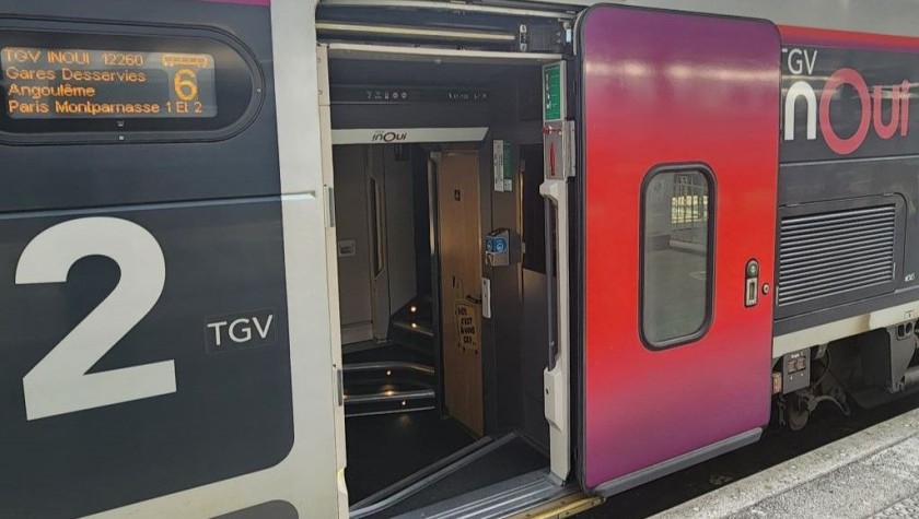 Boarding a TGV Océane