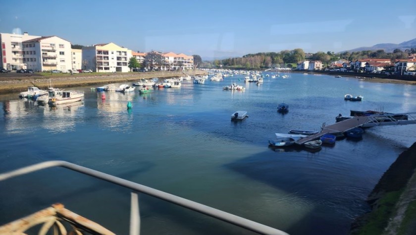 Crossing the River Adour south of Bayonne station