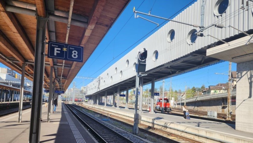 The bridge to gleis 49-50 in Bern station
