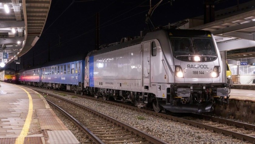 A European Sleeper train service awaits departure from Brussels