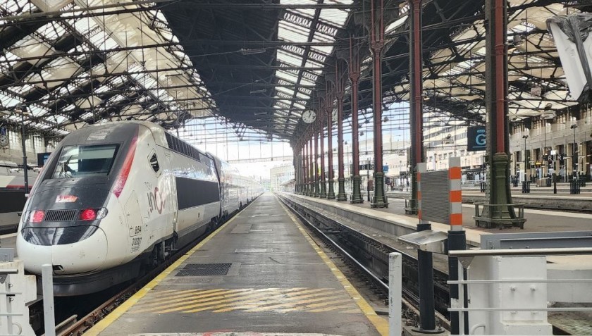 A TGV train at the Gare De Lyon