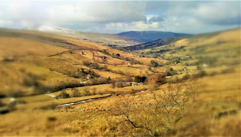 The railway crosses the Yorkshire Dales national park