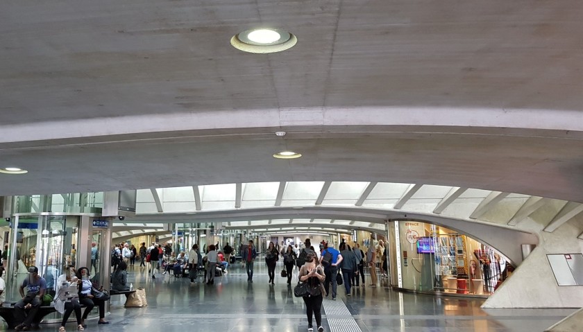 Inside the main passage way under the tracks