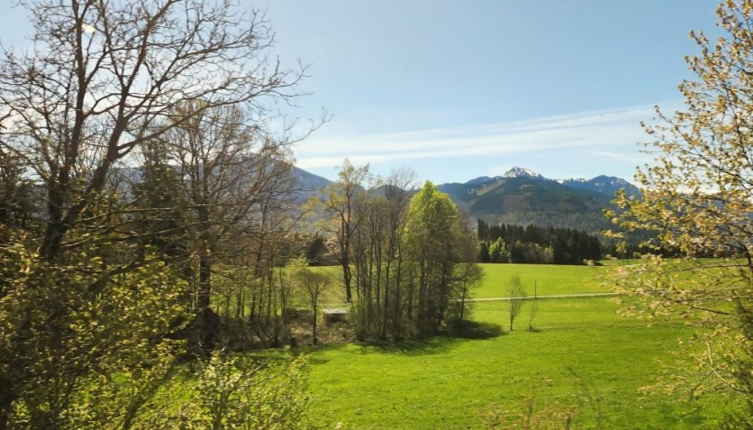 On the train from Salzburg to Munich and Innsbruck