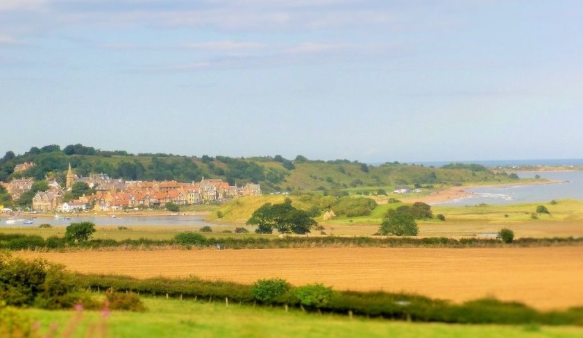 Passing by the town of Alnmouth