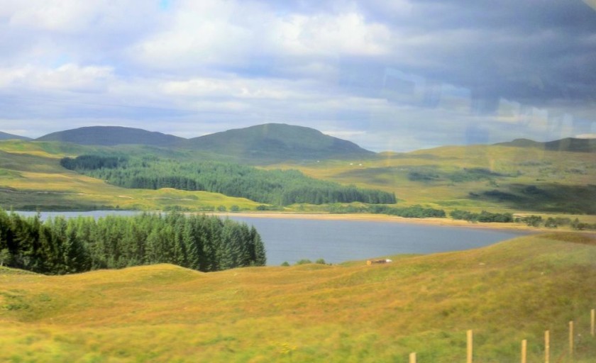 This could be Loch Tulloch between Tyndrum and Rannoch