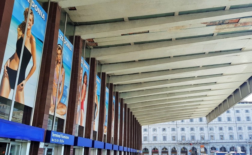 The taxi rank is at the front of the station