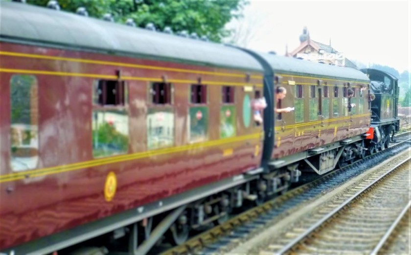 These handsome red coaches once took people to Scotland
