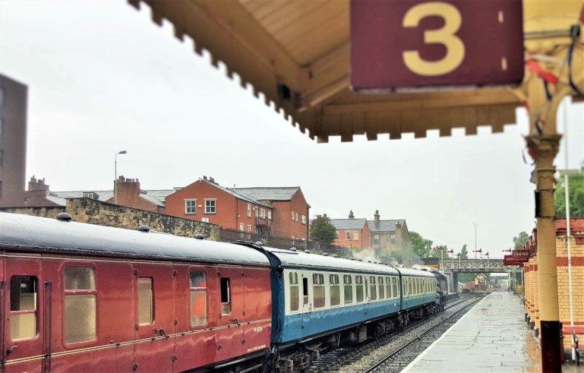 The steam railway in Bury town centre