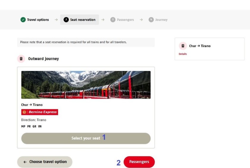 Tips for how to book Bernina Express tickets