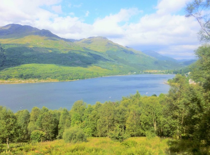 Looking down on the aptly named Loch Long