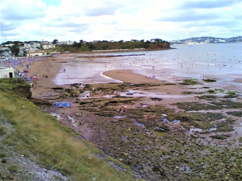 The view of the beach from The Dartmouth Railway