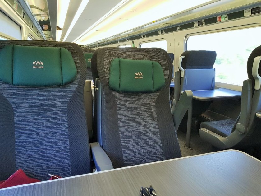 All seats in 1st class have tables