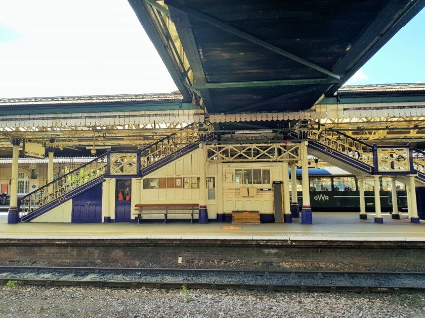 The main footbridge can only be accessed by wonderfully ornate staircases