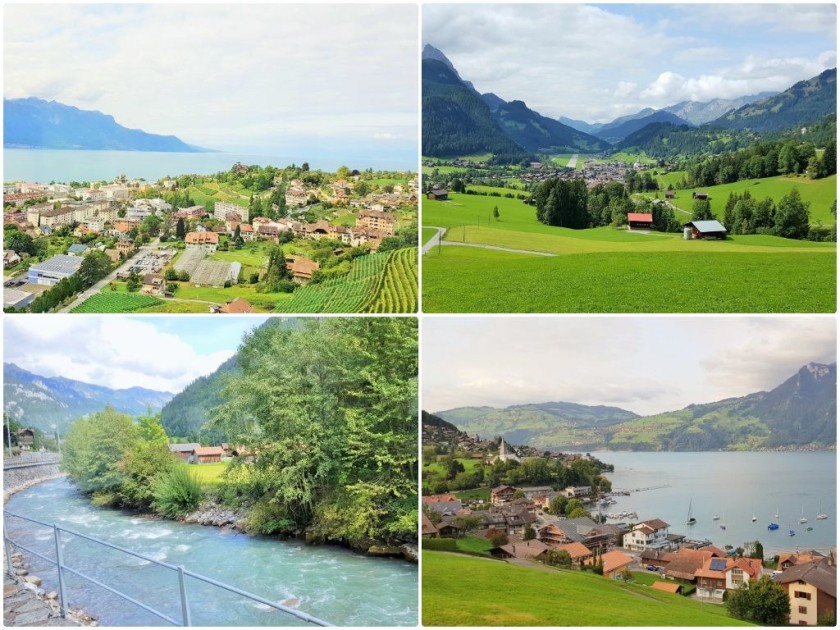 The Golden Pass route is featured on the guide to Swiss Mountain Railways