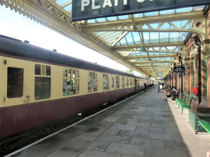 The immaculately preserved Great Central station in Loughborough