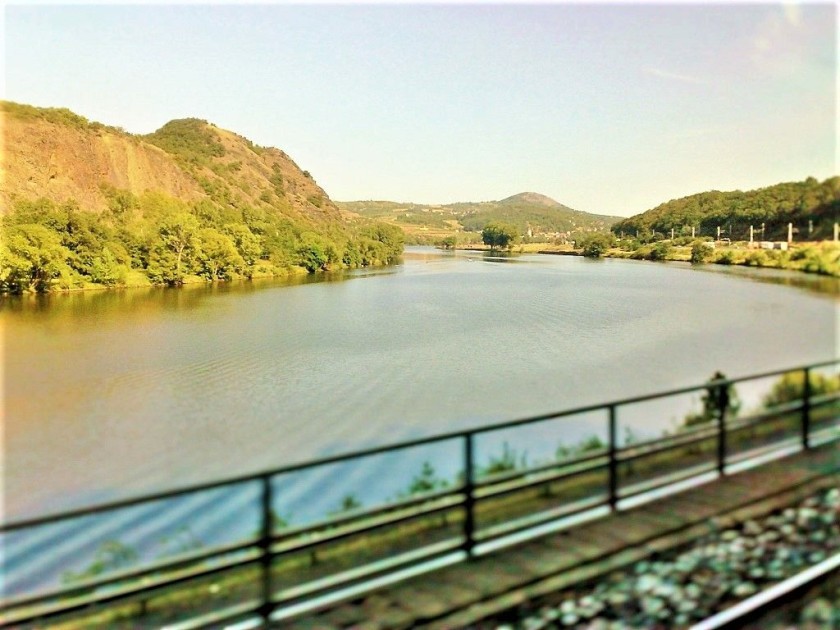 Heading towards Decin on a train from Czechia to Germany