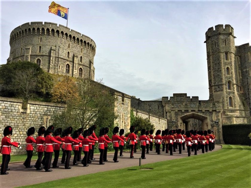 See the guards parade in Windsor Castle on Sundays