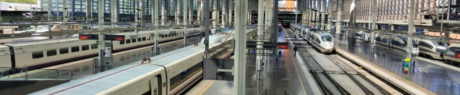 The view from arrivals in Madrid Puerta de Atocha