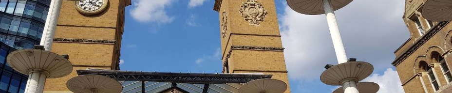 The entrance to the station on Liverpool Street