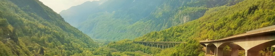 You can't see these views from the trains which travel through the Gotthard Base Tunnel